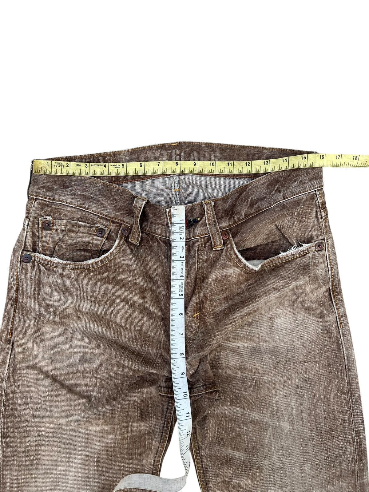 Vintage Clawmark Faded Denim Y2K Edwin BT5001 503 Flare Jeans Size US 30 / EU 46 - 4 Thumbnail