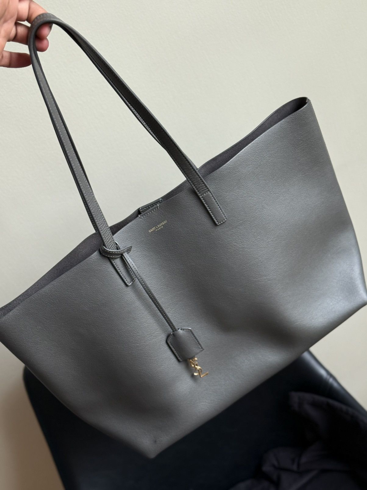 Saint Laurent Paris Saint laurent paris e/w leather tote bag Size ONE SIZE - 4 Thumbnail