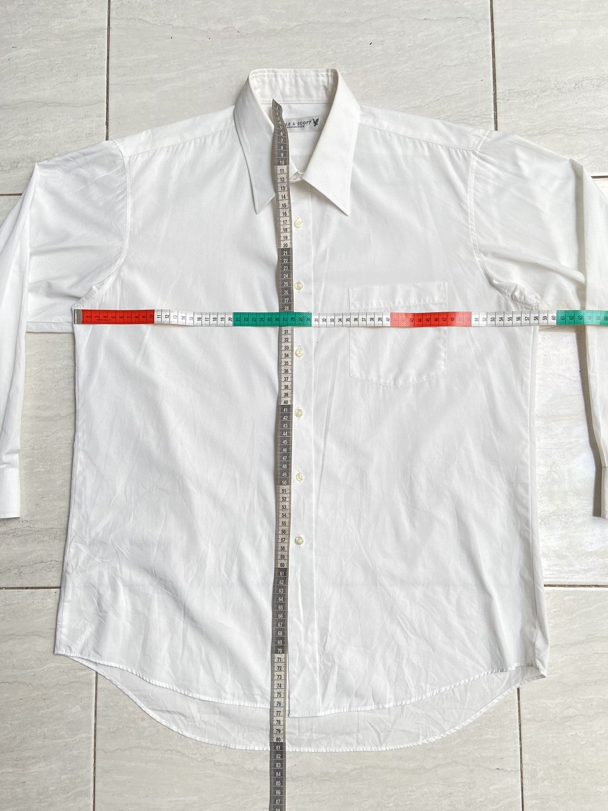 Designer × Lyle & Scott LYLE & SCOTT Collection White Shirt Size US L / EU 52-54 / 3 - 2 Thumbnail