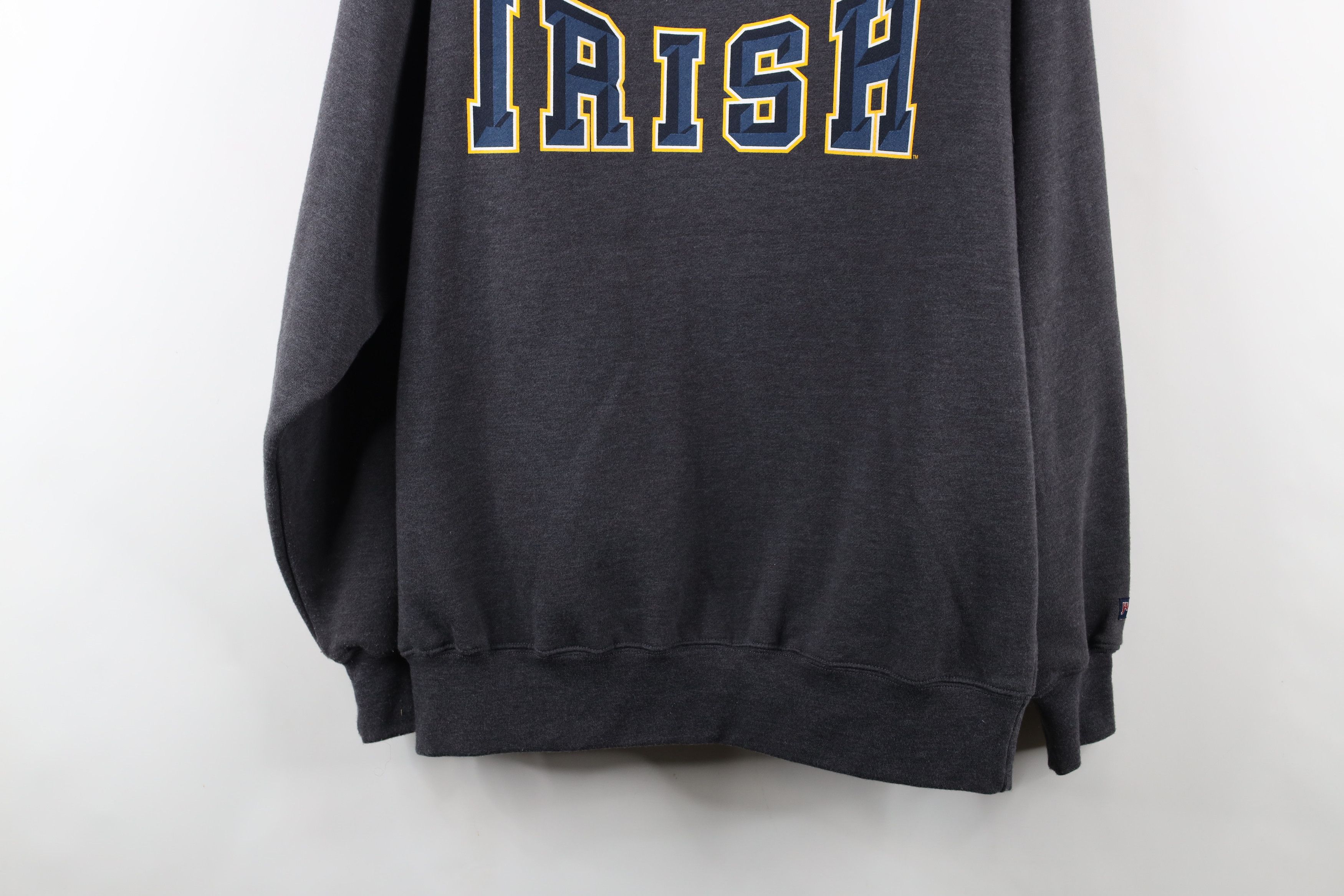 Vintage Vintage 90s Notre Dame University Full Zip Hoodie Sweatshirt Size US M / EU 48-50 / 2 - 15 Thumbnail
