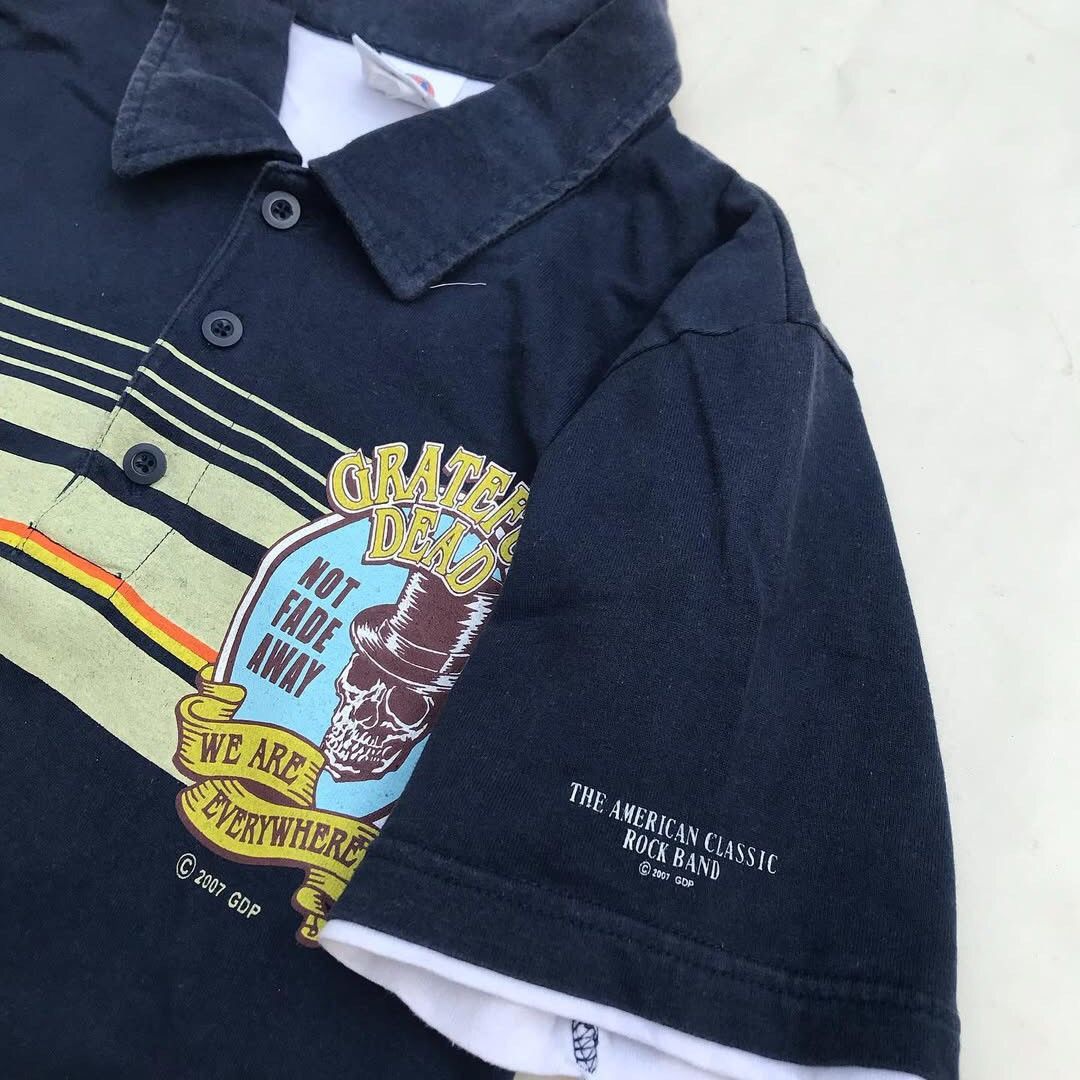 Grateful Dead × Vintage Vintage 2007 Gratefull Dead Polo Shirt Navy Blue Size M sk Size US M / EU 48-50 / 2 - 10 Thumbnail
