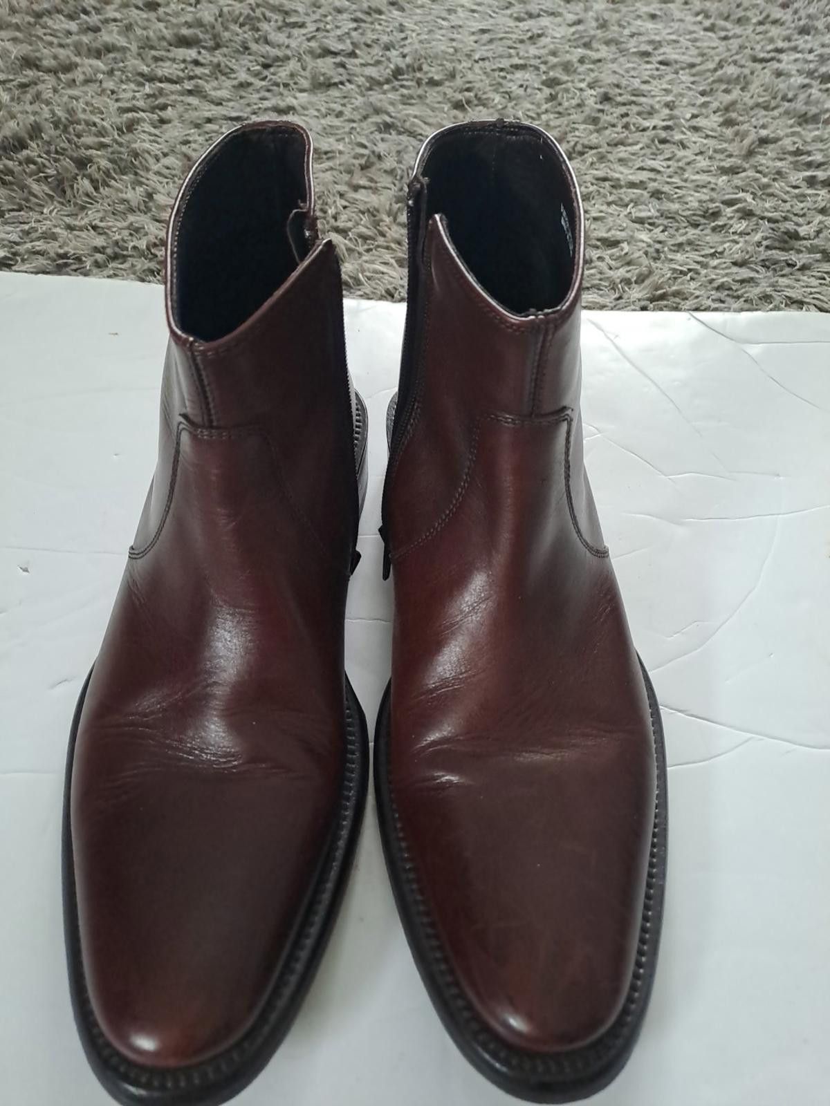 Kenneth Cole Kenneth Cole Derby Boots Size UK 9.5 Oxblood Leather Italy Size US 10.5 / EU 43-44 - 4 Thumbnail