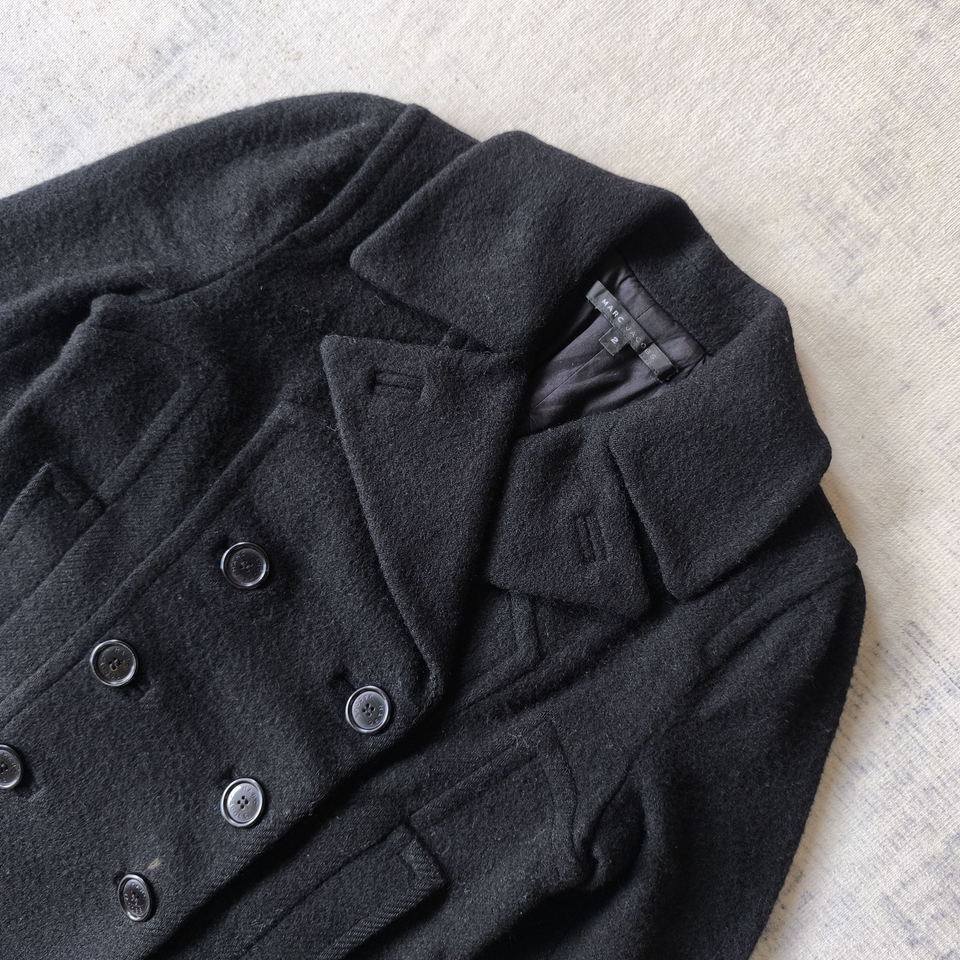 Marc Jacobs 💥 Marc jacobs designer wool peacoat jacket Size S / US 4 / IT 40 - 3 Thumbnail