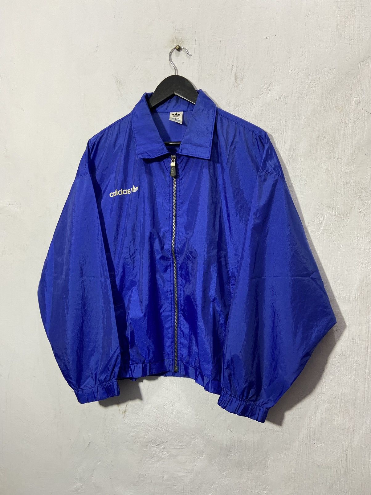 Adidas Vintage Adidas Trefoil Descente Boxy Light Jacket Blue Size US L / EU 52-54 / 3 - 1 Thumbnail
