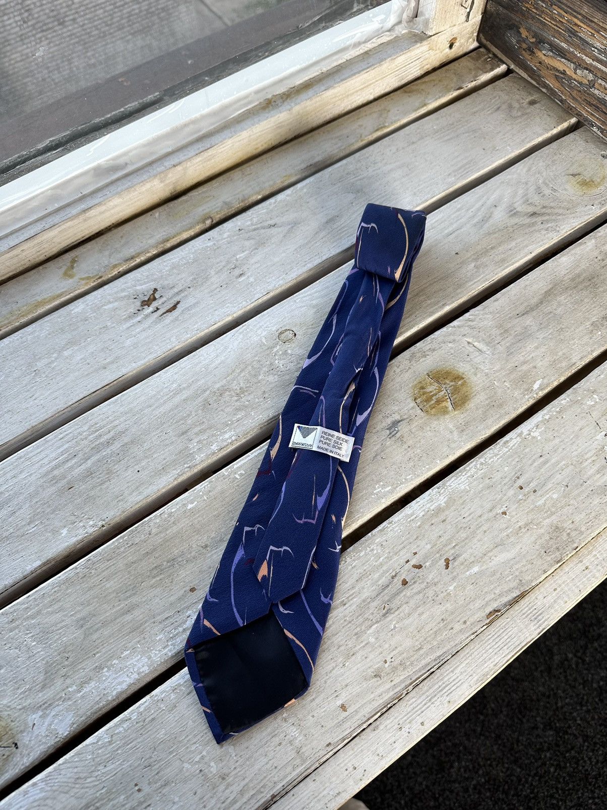 AlphaStyle × BMW × Vintage VINTAGE 90s BMW M STYLE TIE made in italy 4.4 gang Size ONE SIZE - 1 Thumbnail