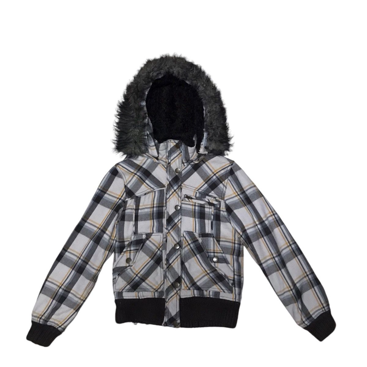 If Six Was Nine × Japanese Brand × KMRii LGB IF SIX WAS NINE STYLE SURF ROCK FAUX FUR TACTICAL JACKET Size US XS / EU 42 / 0 - 2 Thumbnail