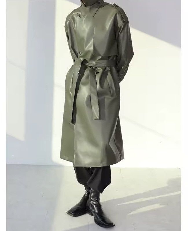 Other Trench Faux Leather Midi Casual Jacket Designer Oversized Size US M / EU 48-50 / 2 - 2 Thumbnail