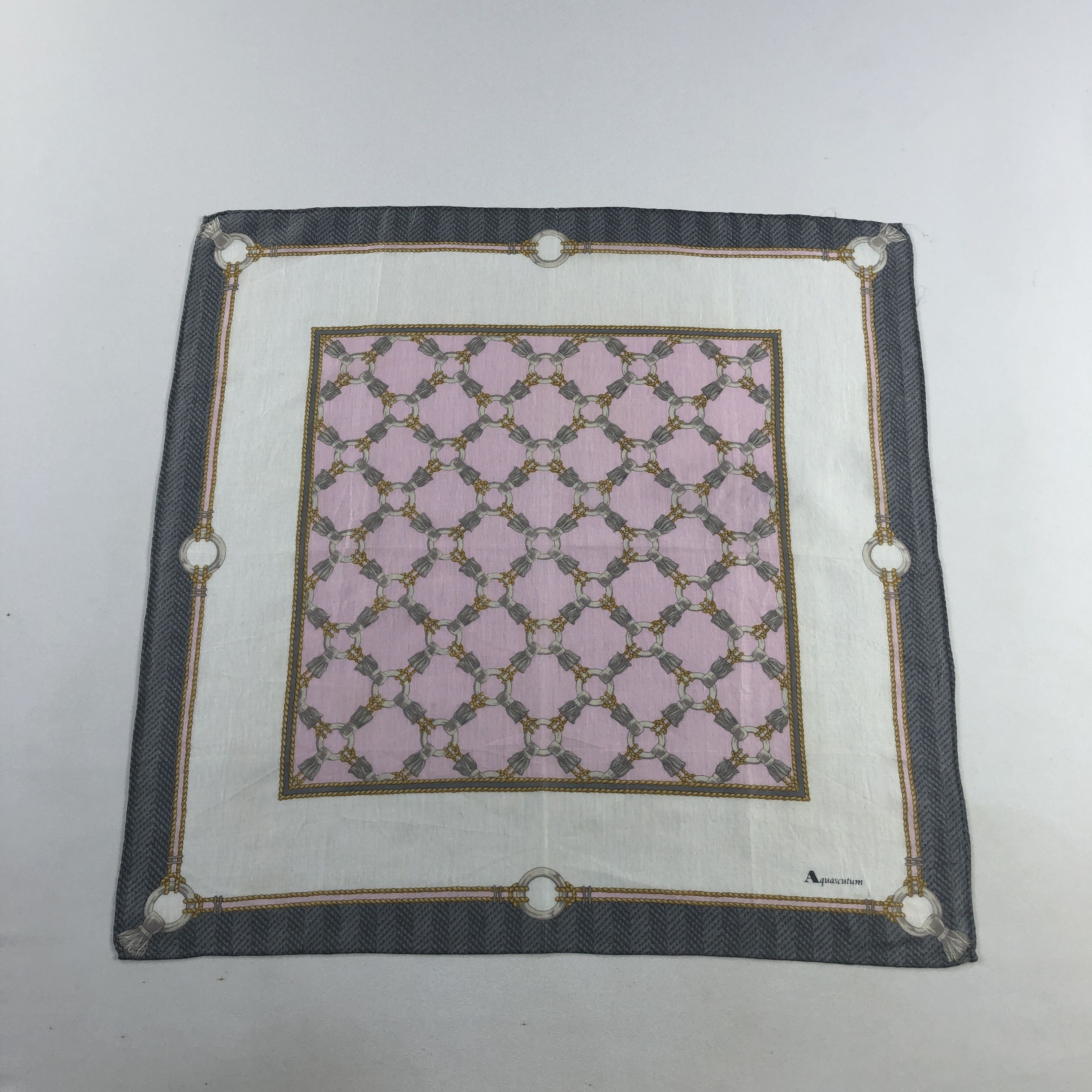 Aquascutum Aquascutum Handkerchief Neckerchief Bandana H2558 Size ONE SIZE - 1 Thumbnail