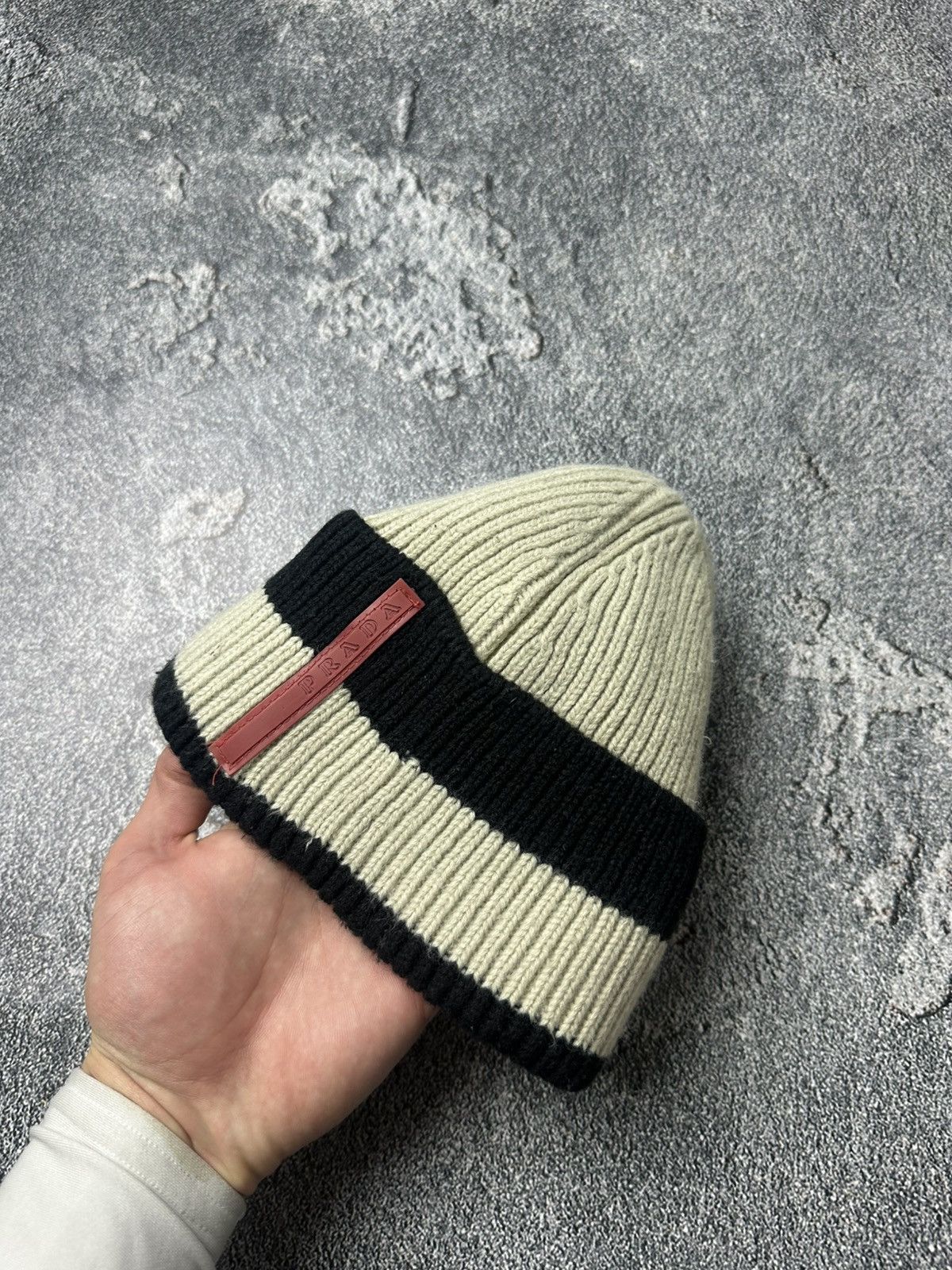 Prada Prada Red Tab Y2K Wool 00s Miu Miu Style Beanie Trapper Hat Size ONE SIZE - 2 Thumbnail