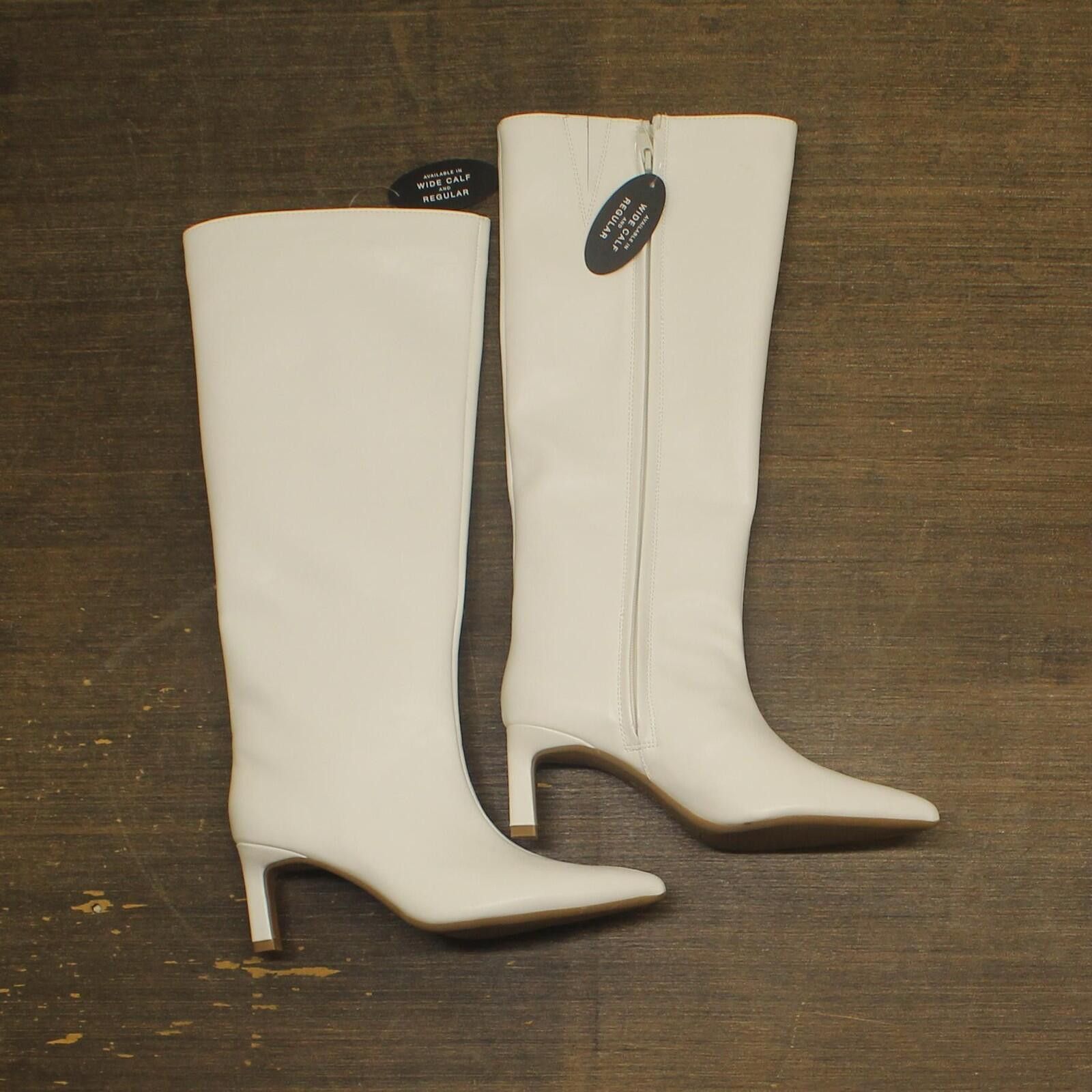 Other On 34th Womens Stovepipe Boots 10019723900 Bone Smooth 6.5m Size US 6.5 / IT 36.5 - 1 Thumbnail