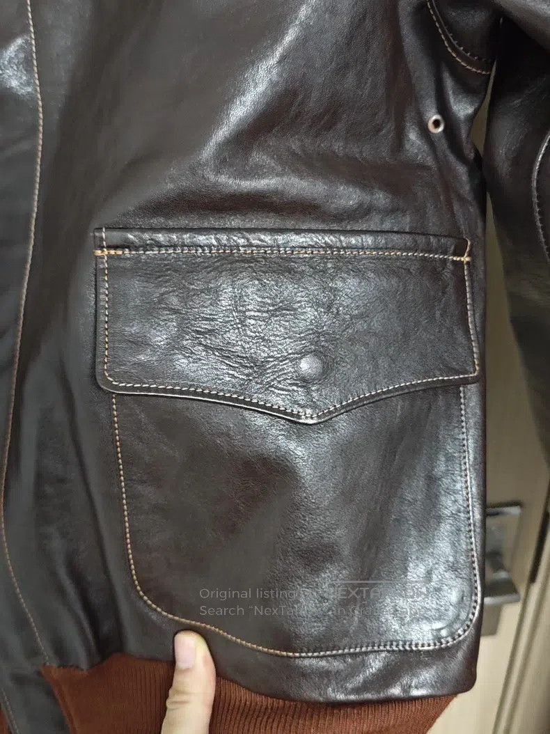 Schott Schott Replica A2 Pegasus leather jacket Size US XL / EU 56 / 4 - 4 Thumbnail