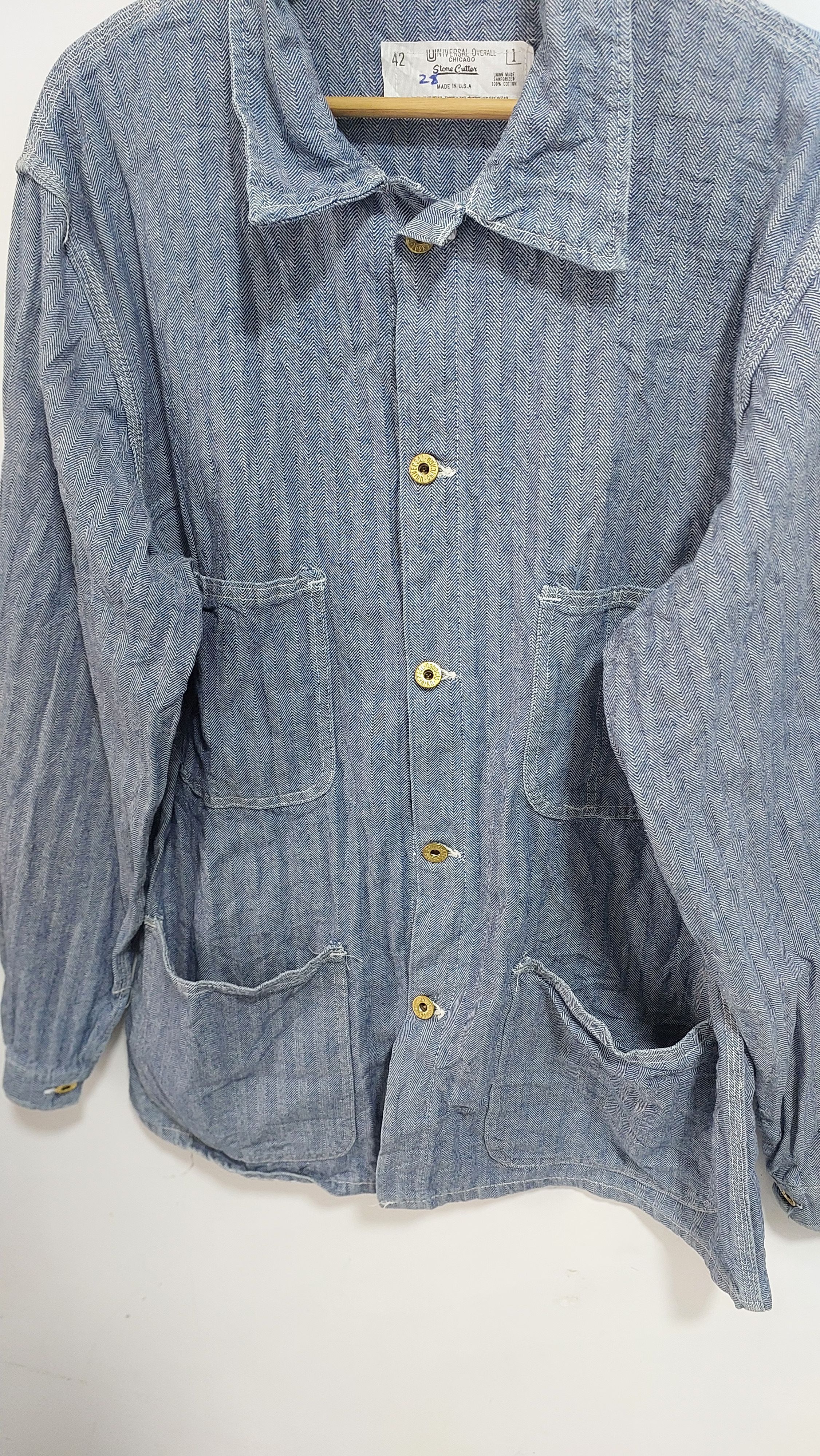 Universal Overall Chicago VINTAGE UNIVERSAL OVERALL CHICAGO STONE CUTTER JACKET Size US L / EU 52-54 / 3 - 6 Thumbnail