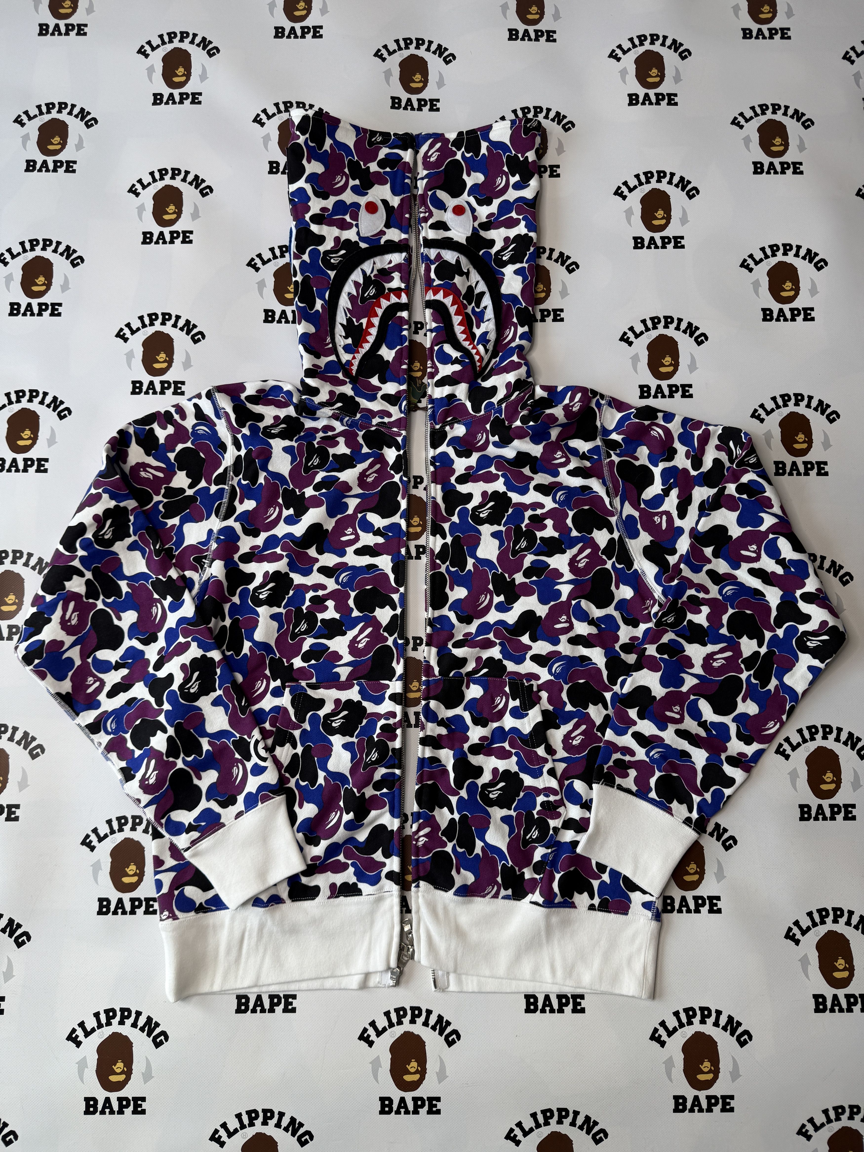 Bape BAPE Hong Kong 14th Anniversary Shark Full Zip Double