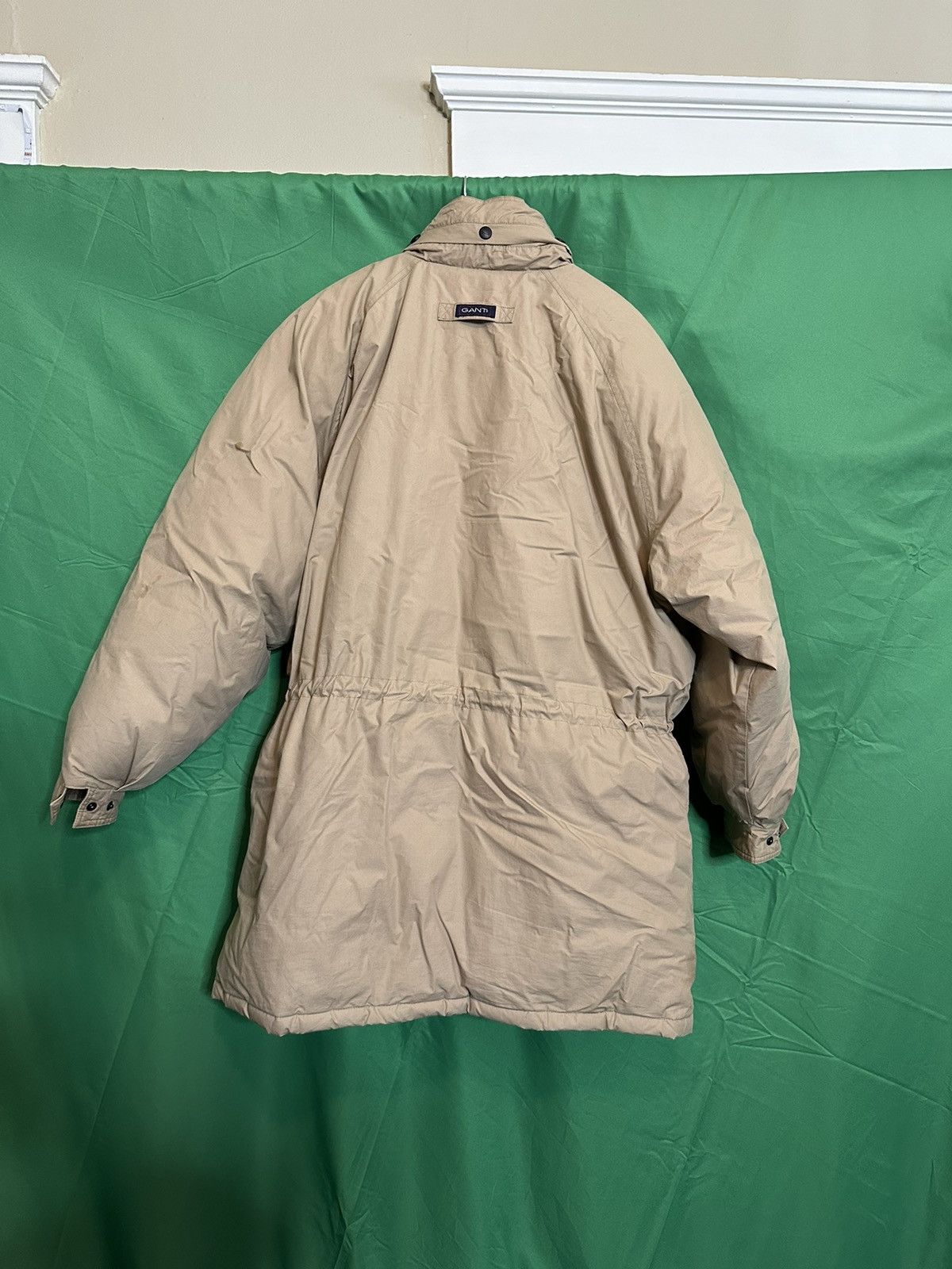 Gant Beige down waterfowl feather zip-up puffer coat Size US L / EU 52-54 / 3 - 6 Thumbnail