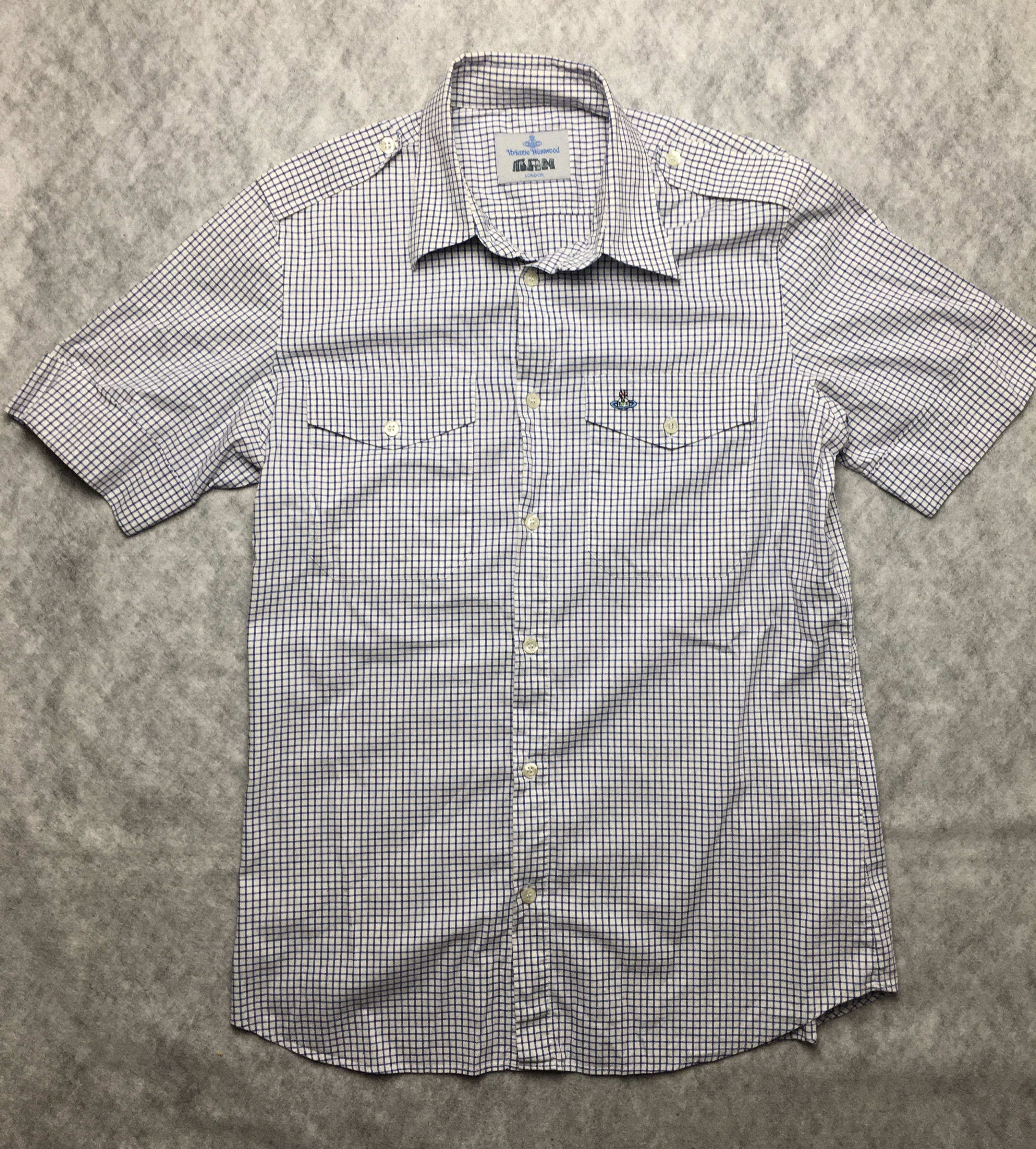 Vivienne Westwood Vivienne Westwood Checkered Short Sleeve Mens Shirt Size III Size US M / EU 48-50 / 2 - 1 Thumbnail