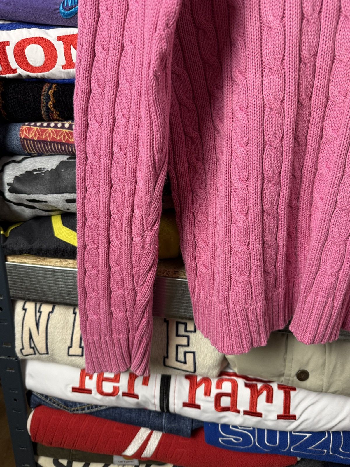 Polo Ralph Lauren Polo Ralph Lauren Cable Knit Sweater Female Pink Color S-M Size L / US 10 / IT 46 - 6 Thumbnail