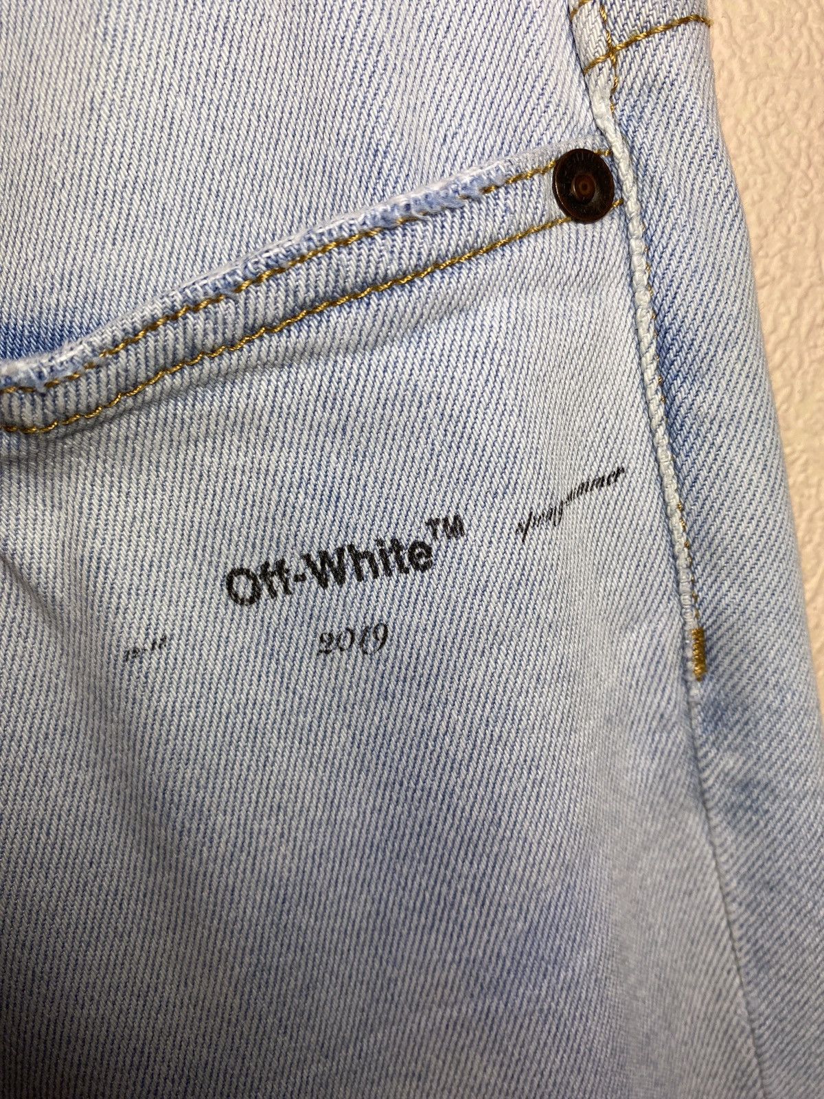 Off-White OFF-WHITE DENIM PANTS JEANS Size US 33 - 7 Thumbnail