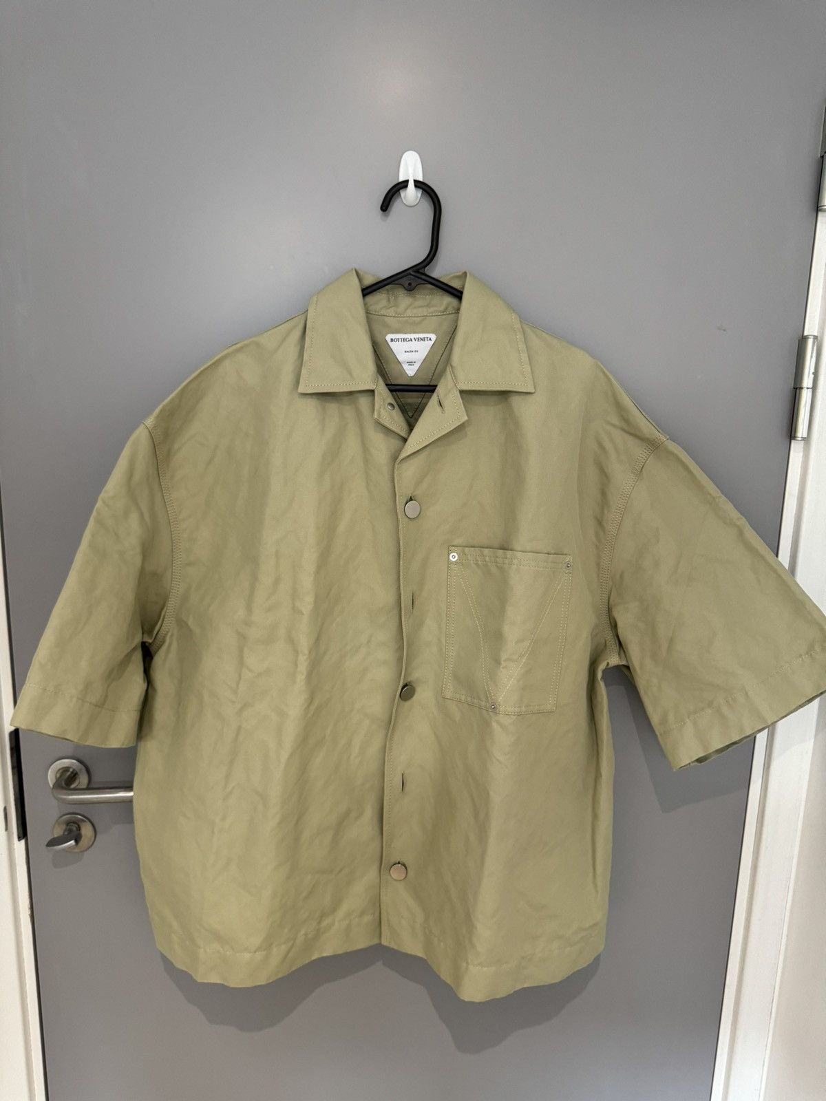 Bottega Veneta Oversized Short Sleeve Wrinkled Shirt Size US M / EU 48-50 / 2 - 2 Thumbnail
