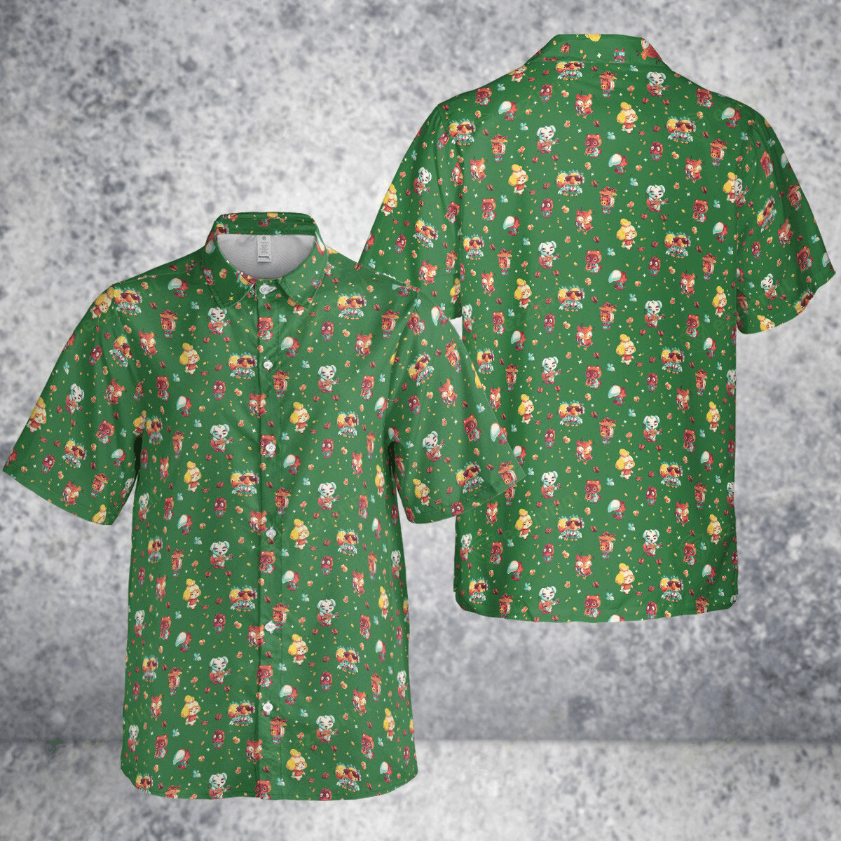 Designer × The Unbranded Brand Animal Crossing Pattern Button Down Shirt Size US L / EU 52-54 / 3 - 4 Thumbnail