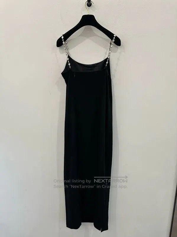 Chanel Chanel Black Wool Midi Dress for Women . Size L / US 10 / IT 46 - 3 Thumbnail