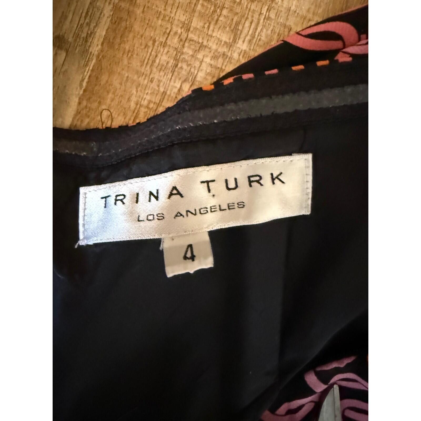 Trina Turk Trina Turk Pink Chain Link Halter Mini Dress 4 V-Neck Size S / US 4 / IT 40 - 5 Thumbnail
