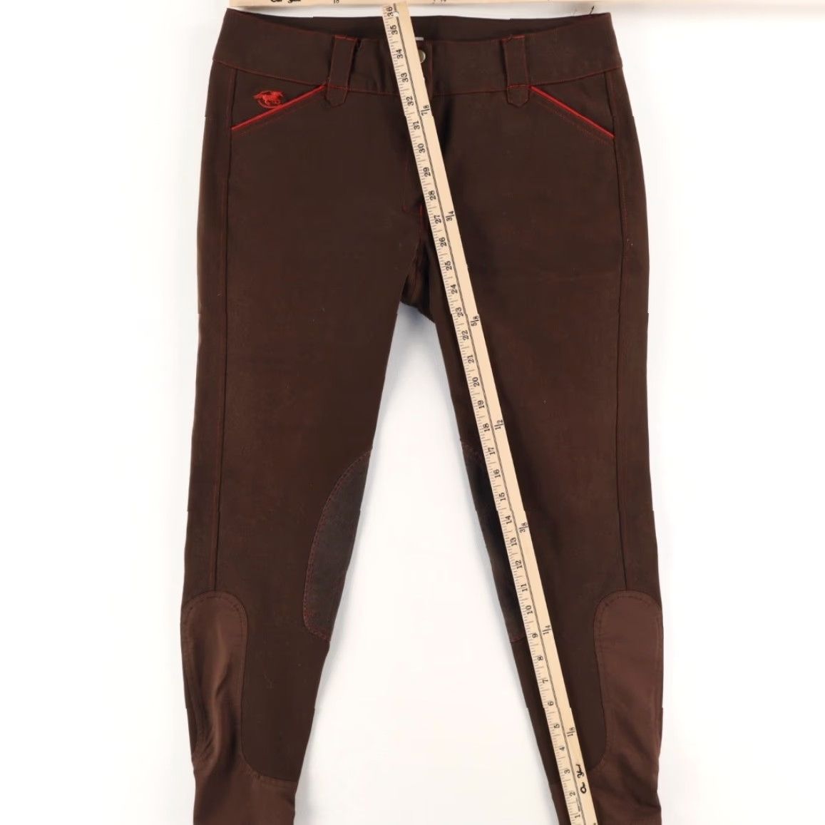 Vintage Piper Women's Leggings Breeches Mink 32R Slim Pants Woven Stretch Polyester Casual Size 24" / US 00 / IT 34 - 3 Thumbnail