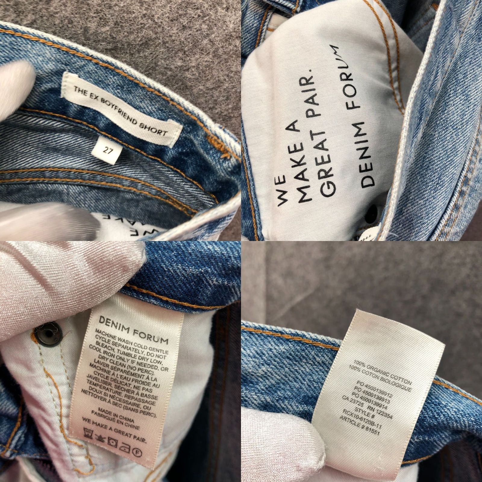 Aritzia VINTAGE Aritzia Denim Forum Ex Boyfriend Hi-Rise Denim Short Womens 27 Blue Cutoff Size 27" / US 4 / IT 40 - 8 Thumbnail