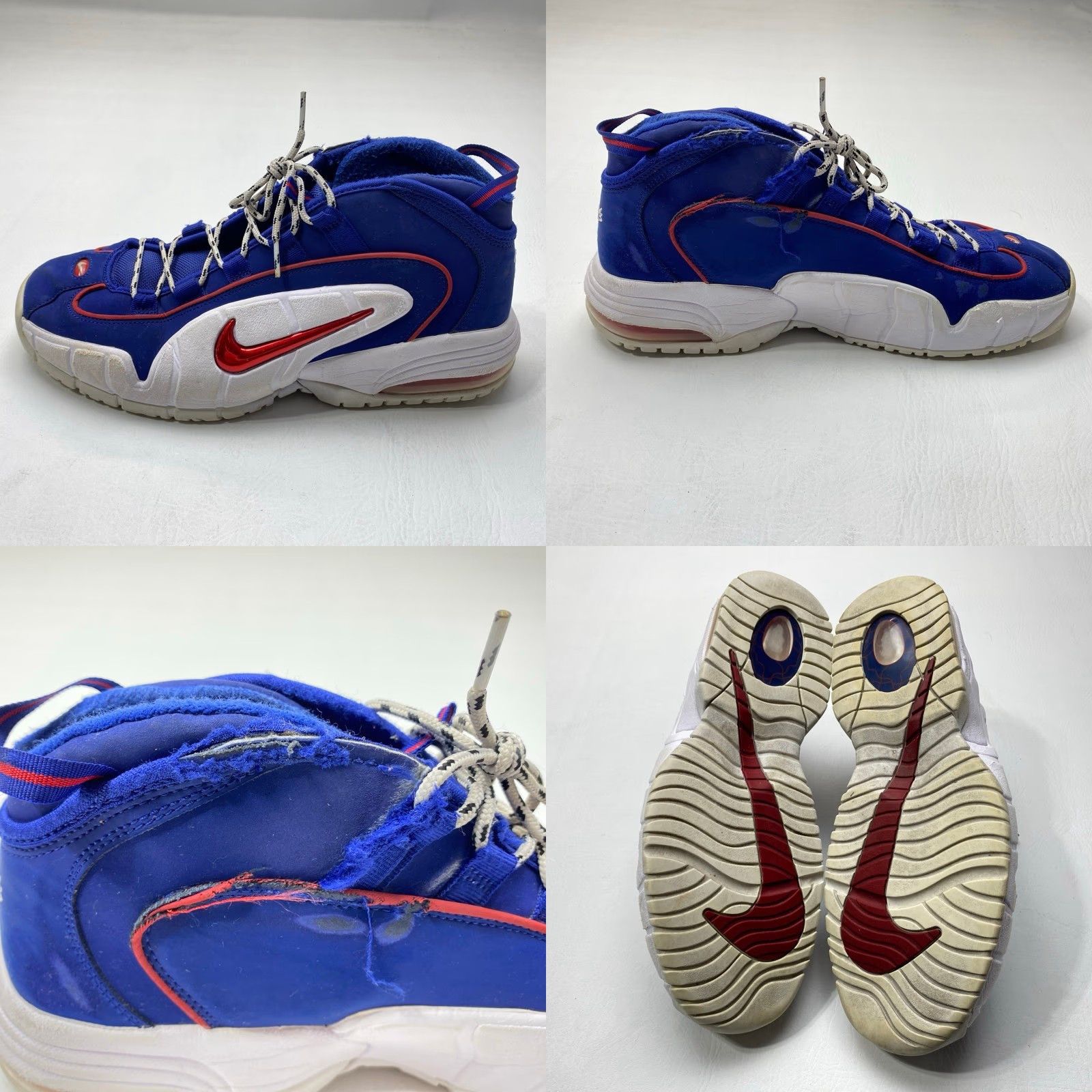 Nike Nike Air Max Penny Sneakers Mens 11.5 Blue Red 685153-400 USA Penny 2018 Vintage No 1628 Size US 12 / EU 45 - 8 Thumbnail