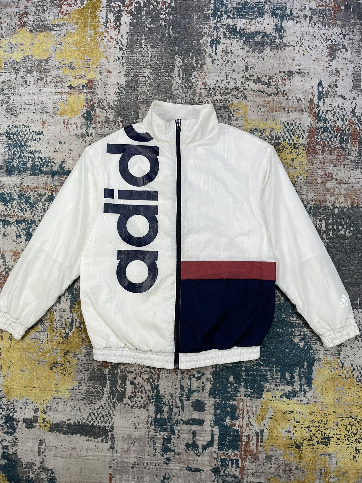 Adidas Vintage Y2k Adidas Spell Out Nylon Jackets Size US XS / EU 42 / 0 - 1 Thumbnail