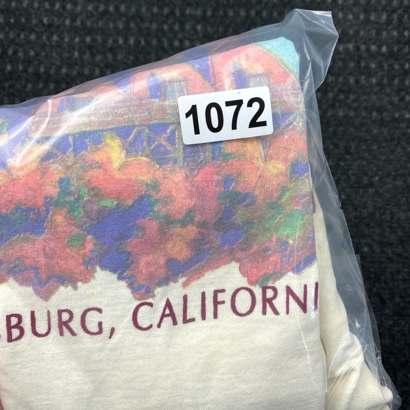 Tultex VINTAGE Tultex T-Shirt Beige Cream California USA Short Sleeve Crew Neck L Unisex Adults 90s Hippie Outdoor Graphic Print Size US L / EU 52-54 / 3 - 8 Thumbnail
