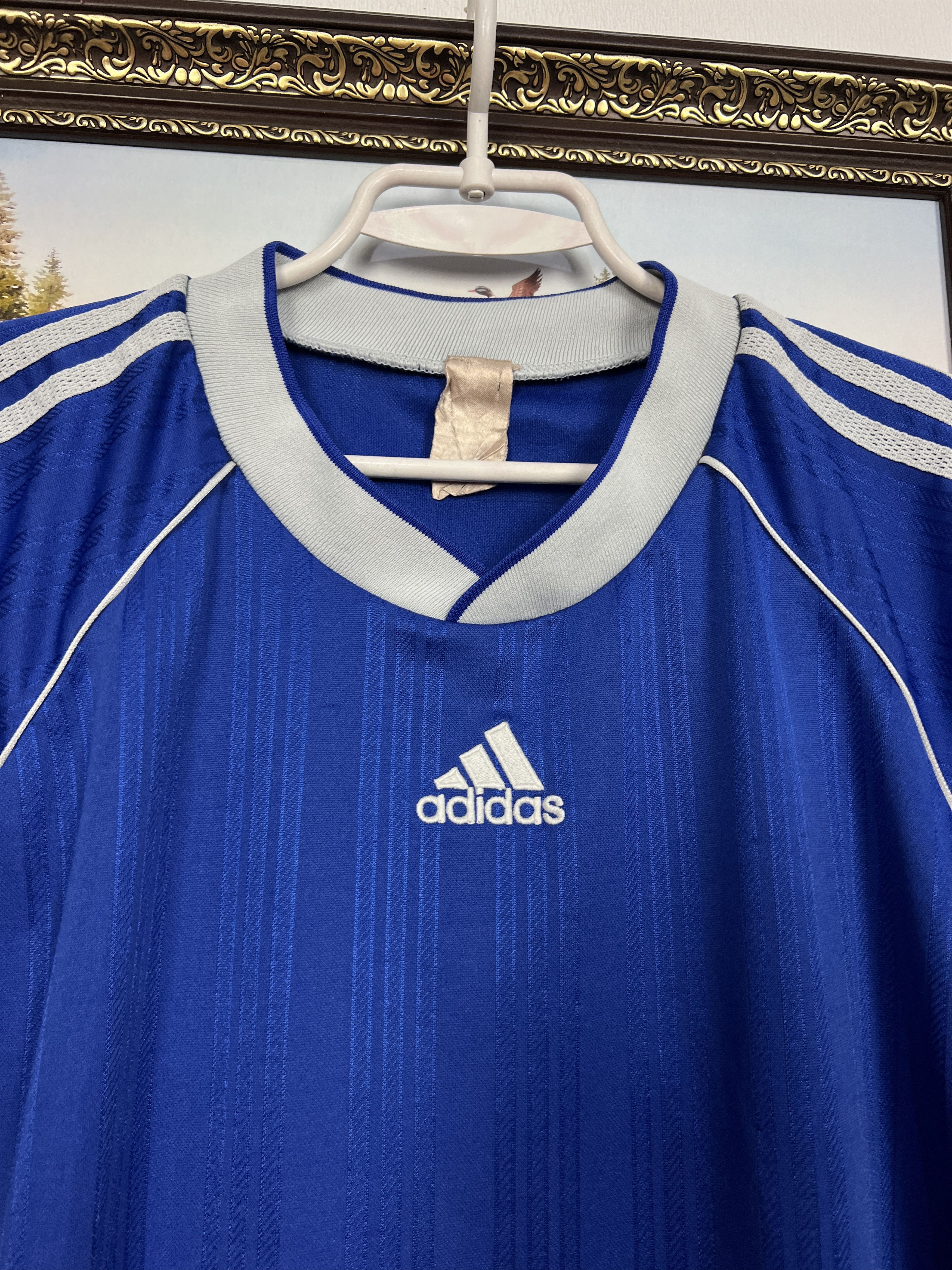 Adidas Vintage Football Template Long Sleeve Shirt Jersey Trikot Size US L / EU 52-54 / 3 - 3 Thumbnail