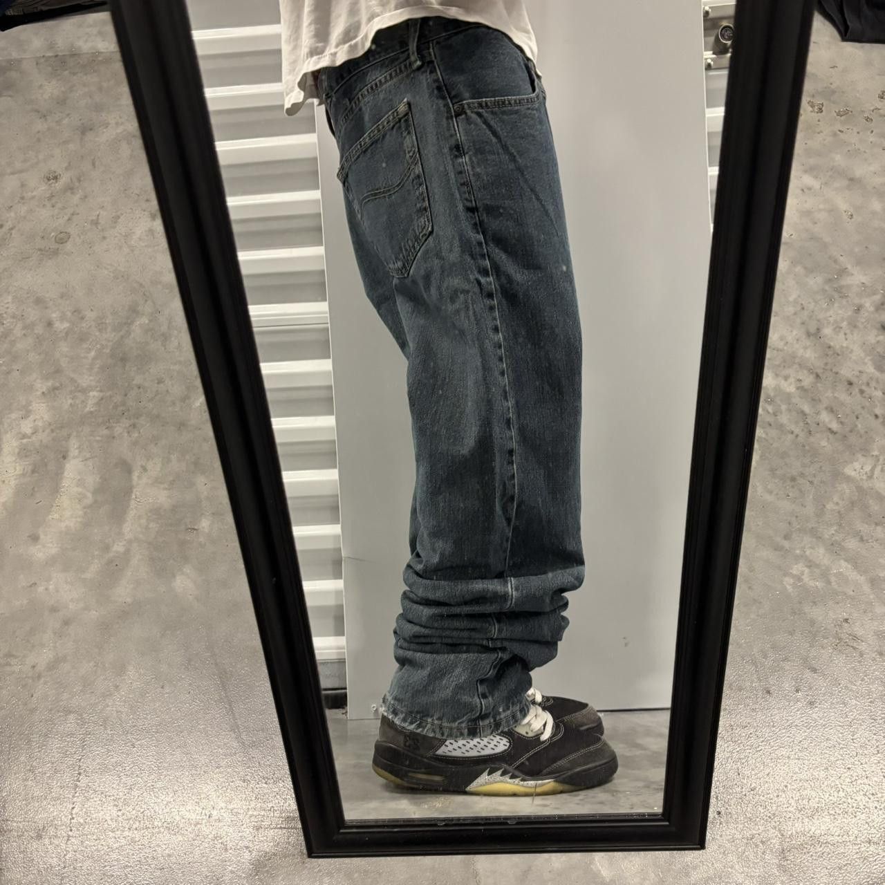 Japanese Brand × Vintage Crazy Vintage Y2K/2000s Grunge Dark Wash Denim Jeans! Size US 38 / EU 54 - 2 Thumbnail