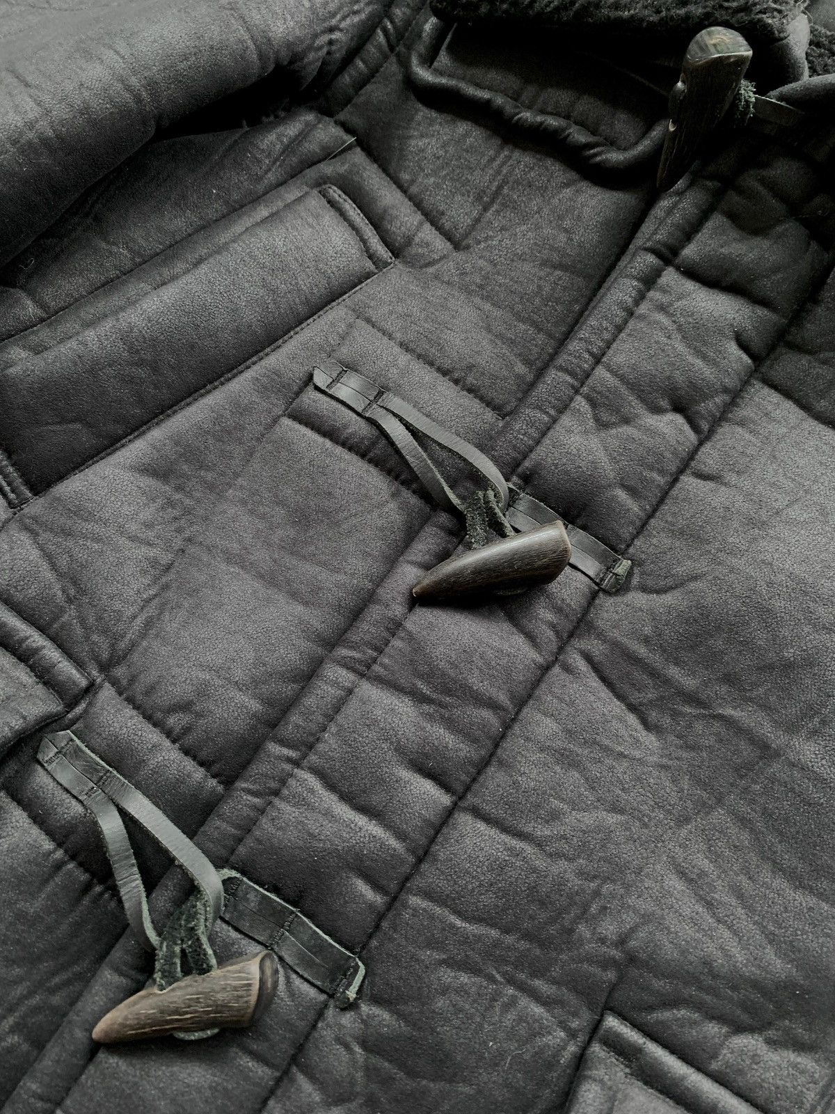 Issey Miyake FREE TAX! Cabane de Zucca PU Leather Sherpa Jacket Size US S / EU 44-46 / 1 - 6 Thumbnail