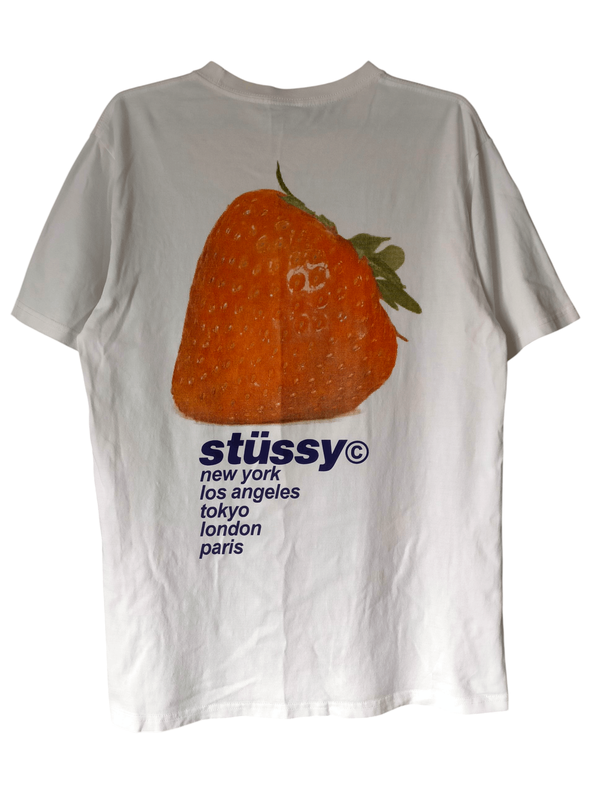 Stussy Stussy Strawberry White Size M Tee Size US M / EU 48-50 / 2 - 1 Thumbnail
