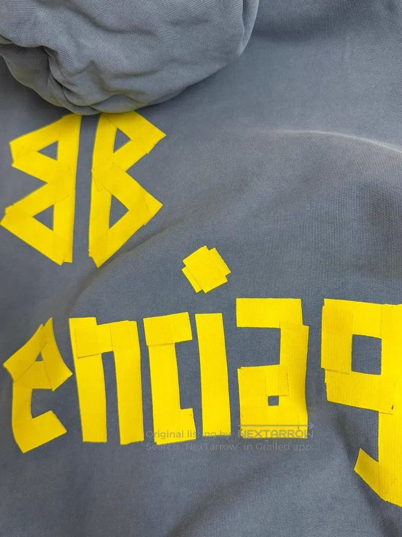 Balenciaga Balenciaga Haze Blue Tape Hooded Sweatshirt Size US S / EU 44-46 / 1 - 3 Thumbnail