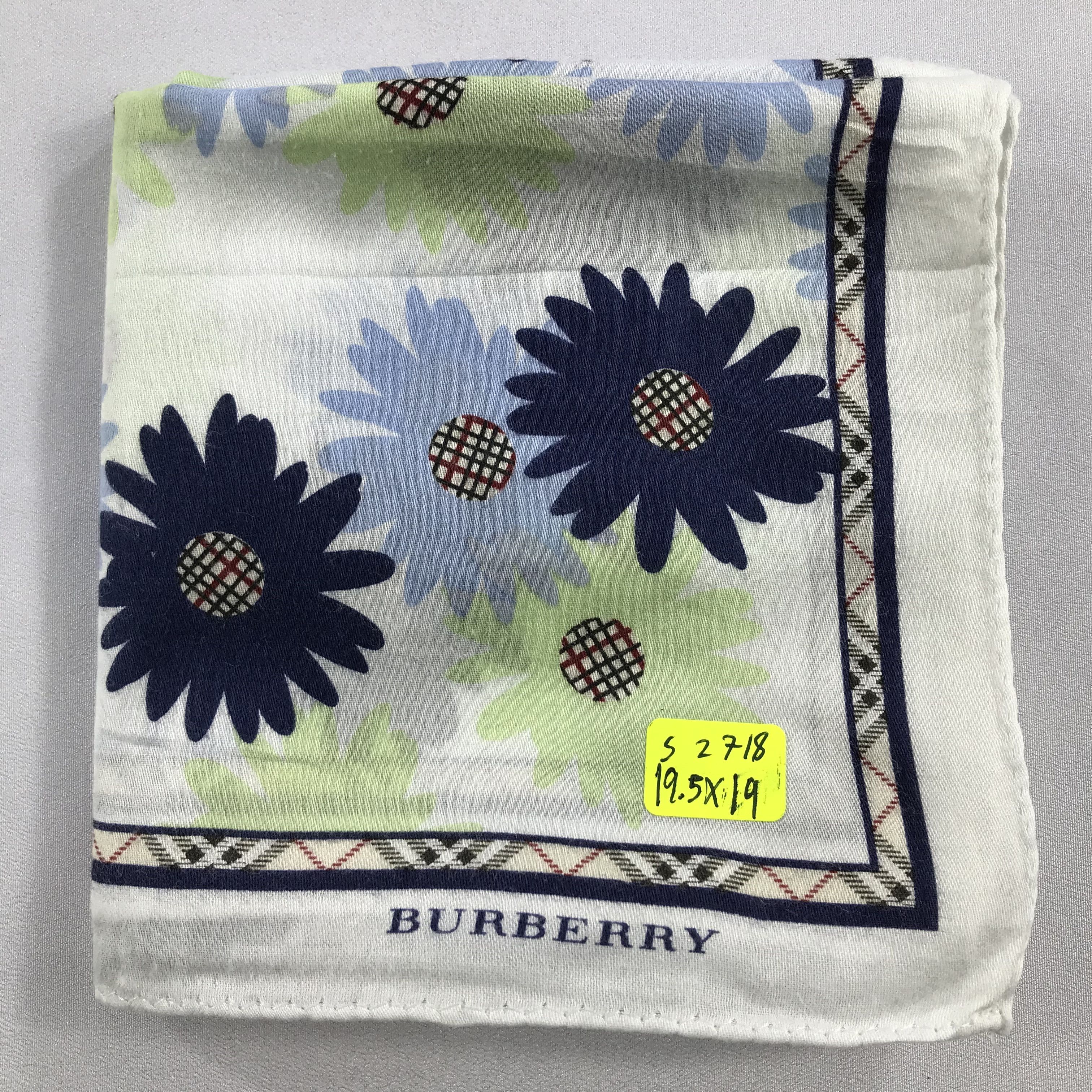 Burberry × Vintage Burberry Bandana / Handkerchief / Neckerchief -S2718 Size ONE SIZE - 5 Thumbnail