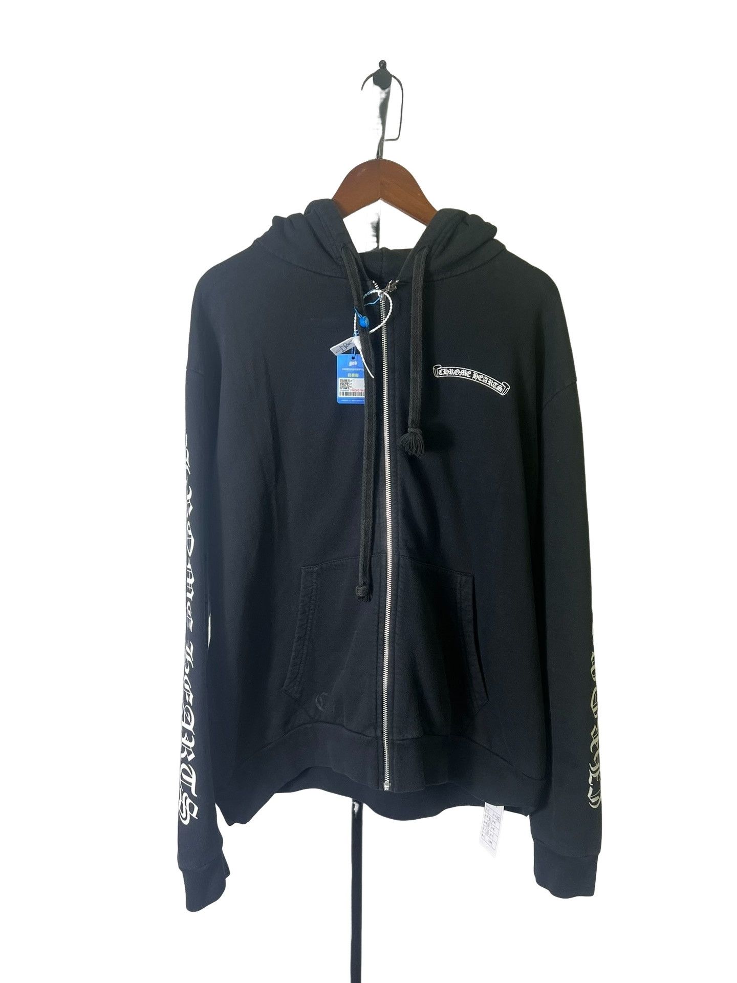 Chrome Hearts Chrome Hearts Scroll Logo Zip Hoodie Size L Size US L / EU 52-54 / 3 - 1 Thumbnail