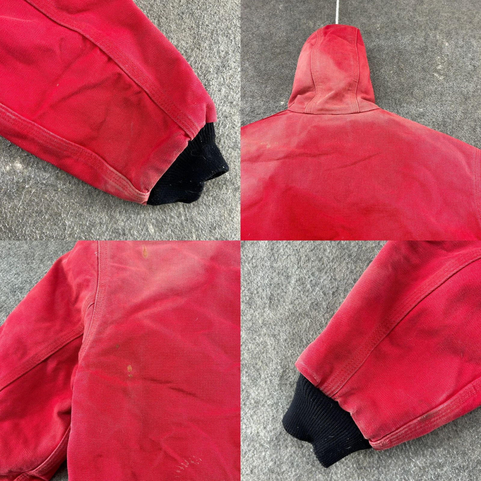 Carhartt VINTAGE Carhartt Jacket Men Small Red Canvas Hooded Treetop Applesauce J130 J140 Size US S / EU 44-46 / 1 - 8 Thumbnail