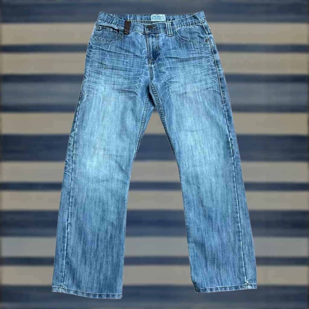 Denime 96 North Fit Slim Straight Jean Pant Sz 16 Blue Denim Vintage Y2K Womens Jeans 90s Size 38" / US 16 / IT 52 - 1 Thumbnail