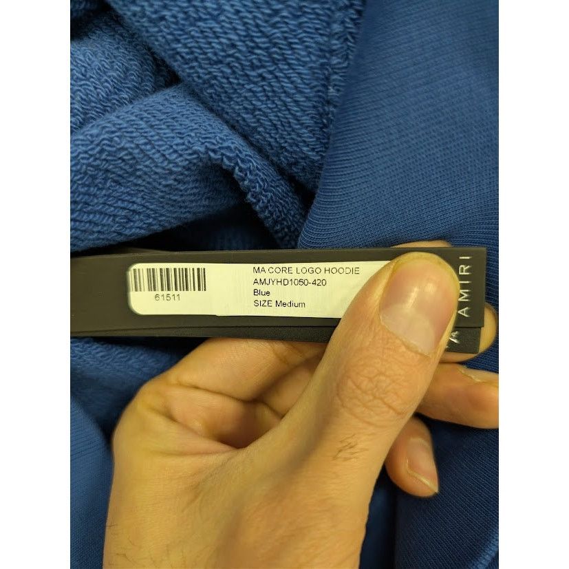 Amiri o1rshd1 MA Core Logo Hoodie in Blue M Size US M / EU 48-50 / 2 - 21 Thumbnail