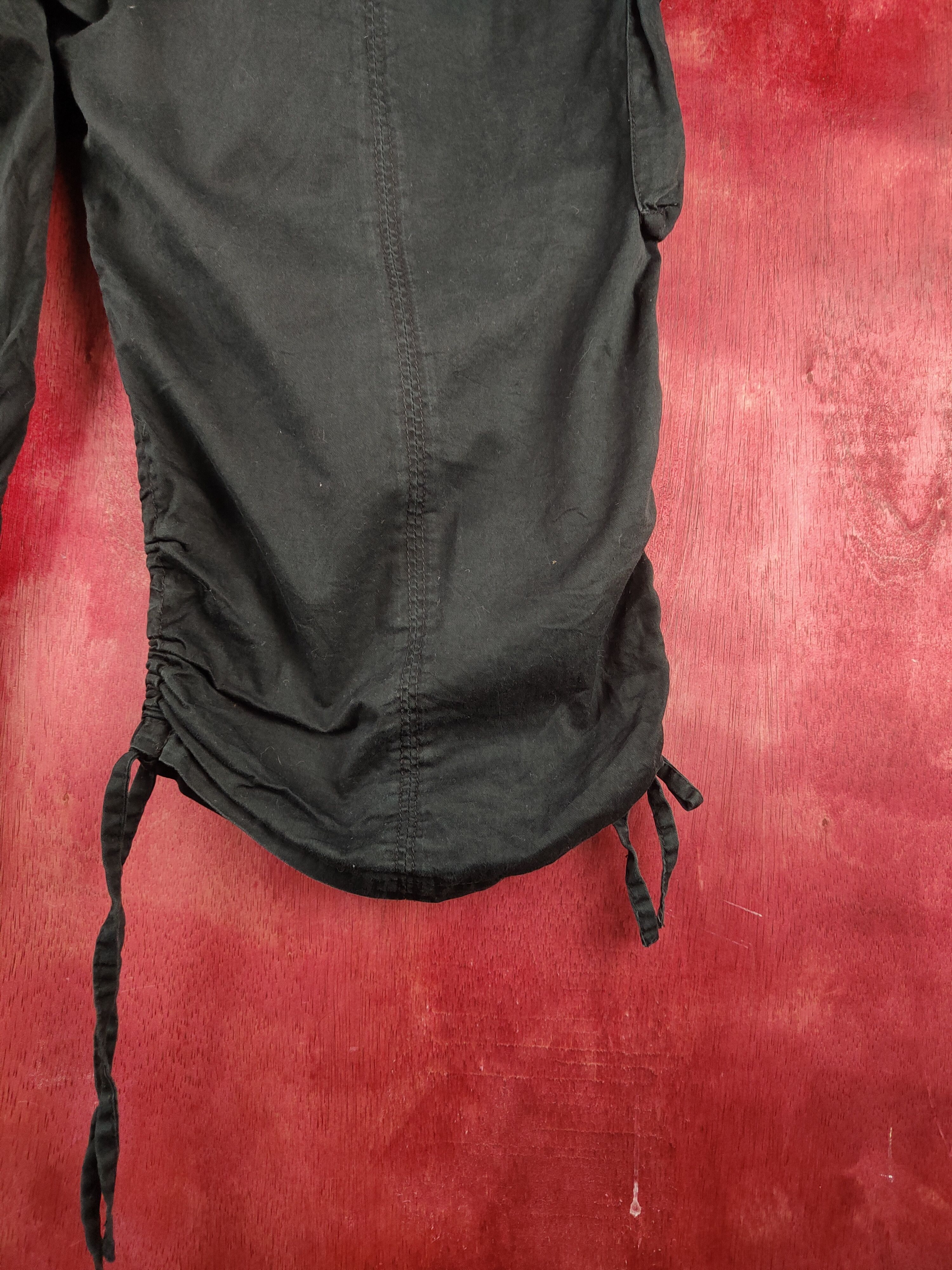 Japanese Brand Japanese Brand Black Short cargo Pants N#S49 Size US 37 - 11 Thumbnail