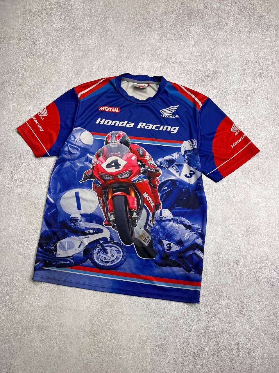 Vintage VINTAGE HONDA RACING MOTO GRAPHIC T-SHIRT L Size US L / EU 52-54 / 3 - 2 Thumbnail