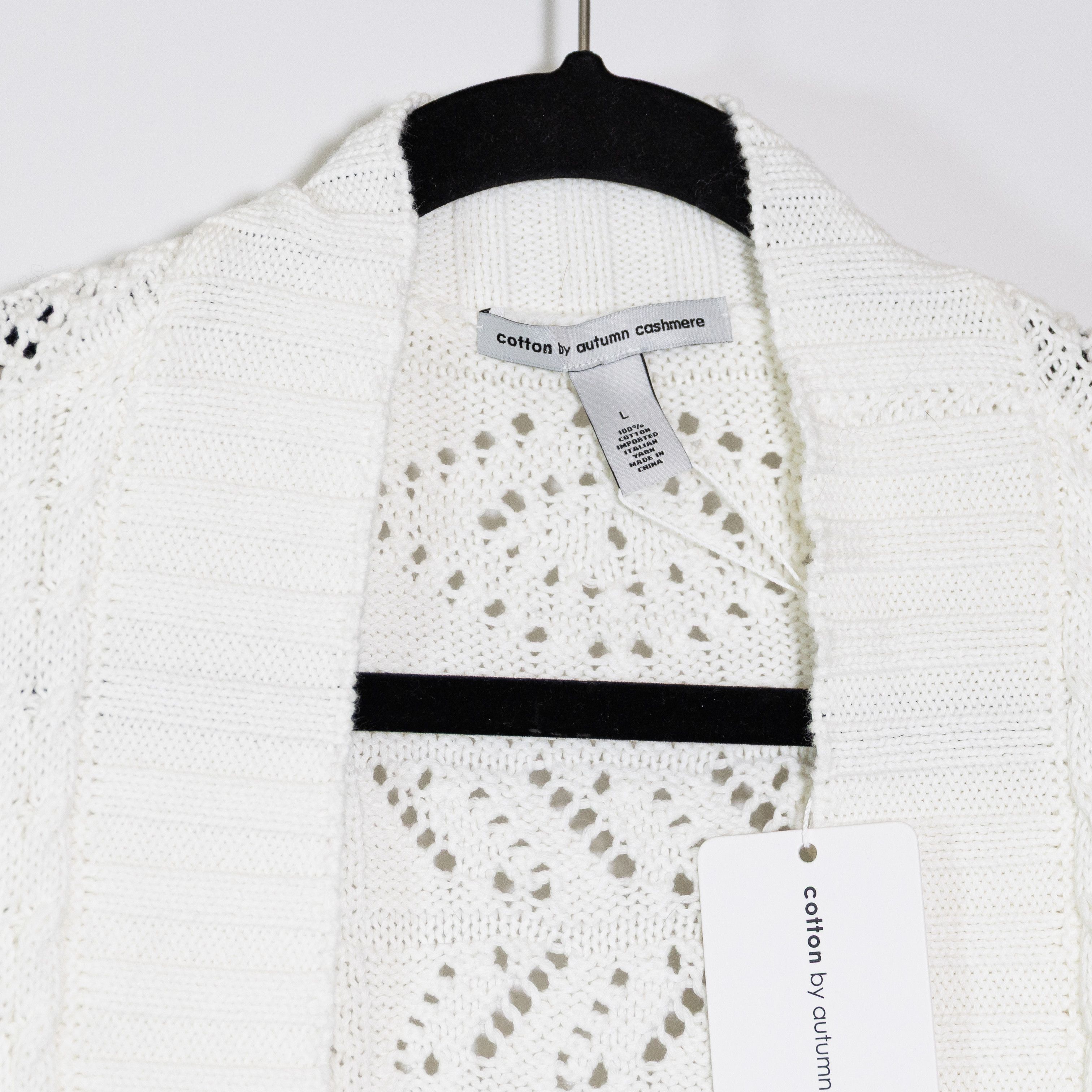 Autumn Cashmere NEW Cotton By Autumn Cashmere Tile Stitch Size L / US 10 / IT 46 - 2 Thumbnail