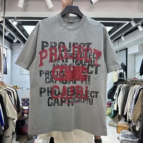 Japanese Brand Matsuoka x Asa PROJECT CAPRI Letter Print Shirt Size US L / EU 52-54 / 3 - 3 Thumbnail