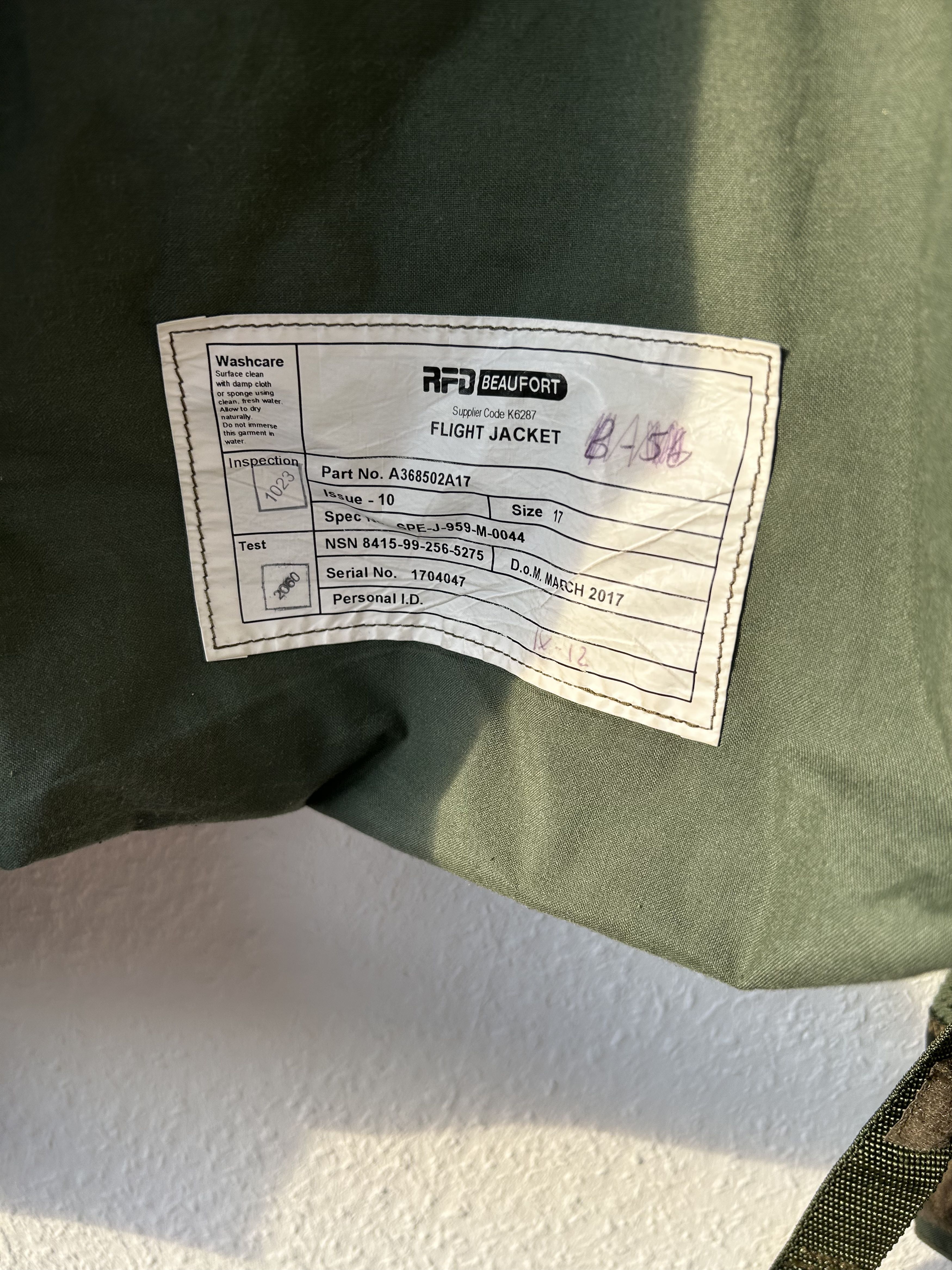Other Beaufort RFD Flight Jacket Eurofighter/Typhoon RAF Size US M / EU 48-50 / 2 - 5 Thumbnail