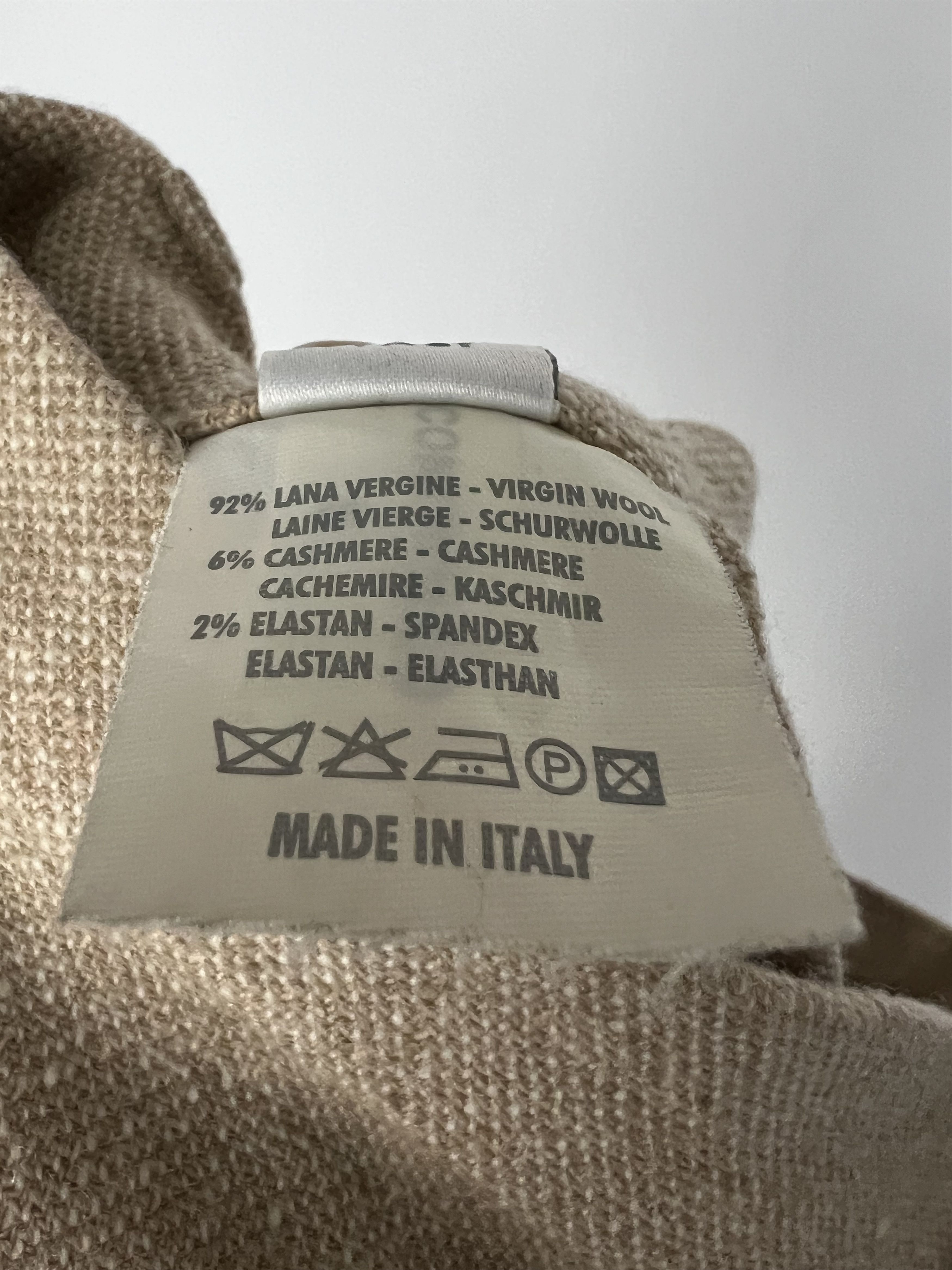 Brunello Cucinelli Gunex by Brunello Cucinelli Beige Wool Cashmere Pants US10 Size 32" / US 10 / IT 46 - 13 Thumbnail