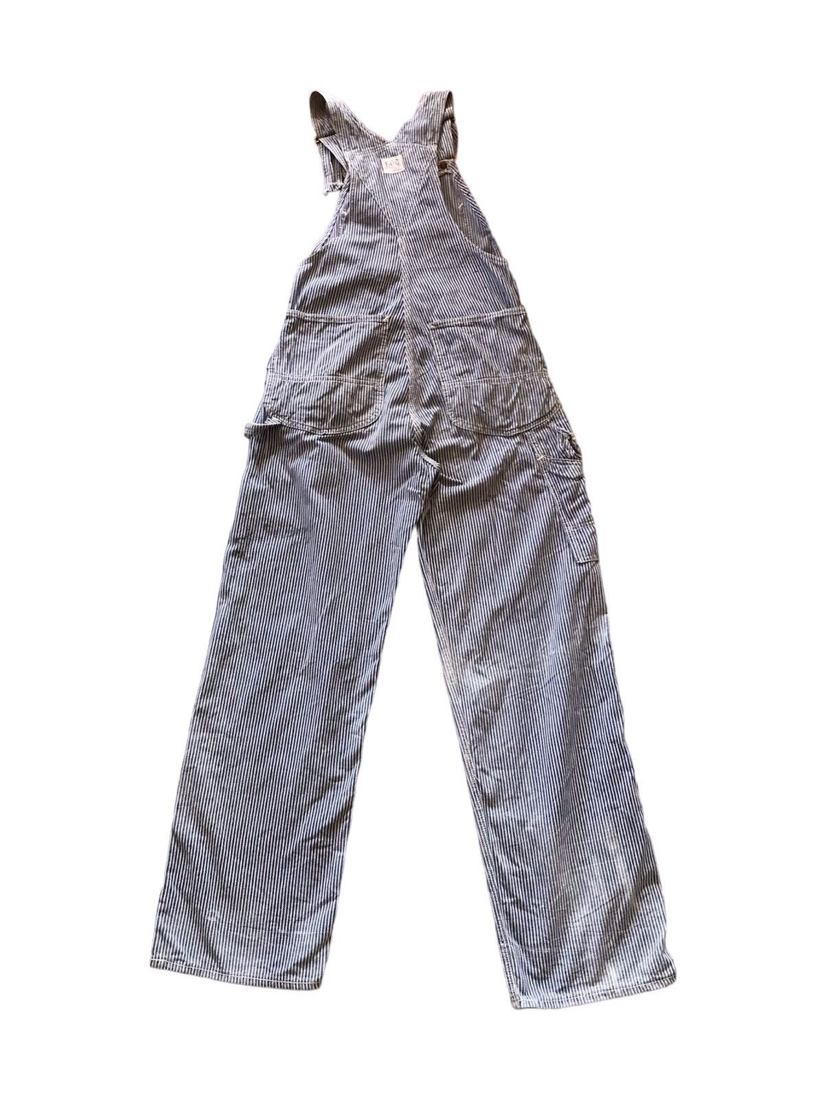 Lee × Vintage Vintage Lee Overall/Jumpsuit Hickory Stripe Size US 32 / EU 48 - 2 Thumbnail