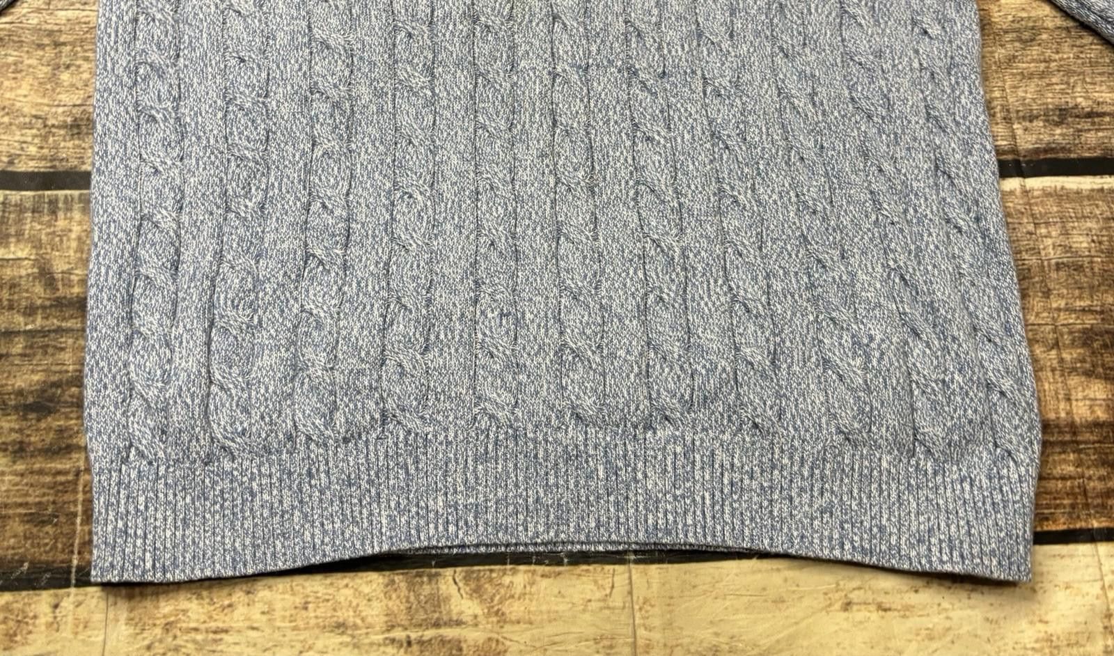 Brooks Brothers Brooks Brothers Sweater Mens XL Cable Knit Cotton 1/4 Zip Size US XL / EU 56 / 4 - 6 Thumbnail