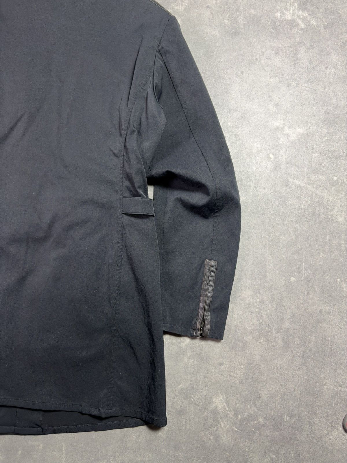 Neil Barrett 90s Neil Barrett Moto Belted Racing Coat 48 50 Leather Patch Size US L / EU 52-54 / 3 - 23 Thumbnail