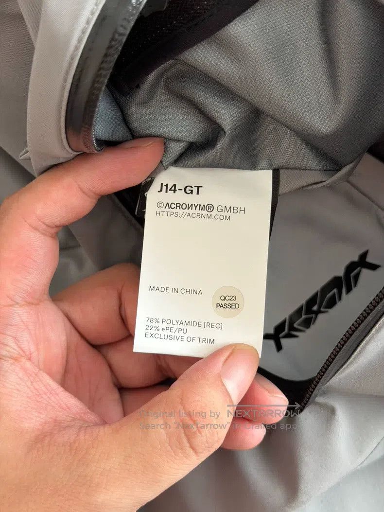 Acronym Acronym Gray windbreaker jacket Size US M / EU 48-50 / 2 - 3 Thumbnail